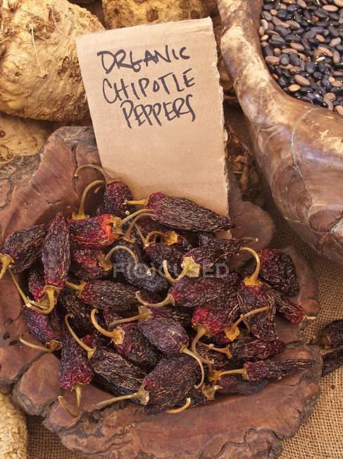 Pimentos de chilli de chipotle — Fotografia de Stock