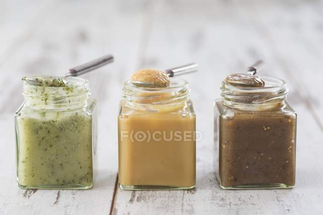 Diversi spread di miele — Foto stock