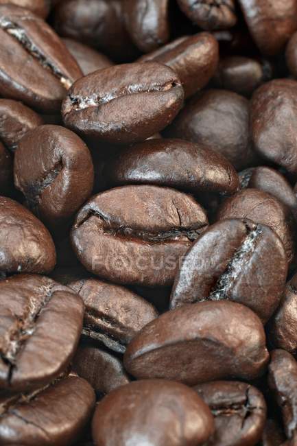 Grains de café torréfiés — Photo de stock