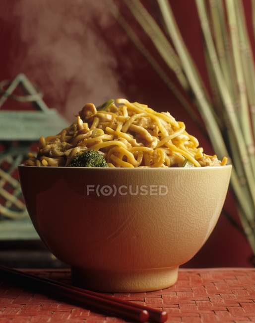 Lo Mein chinese noodle dish — Stock Photo