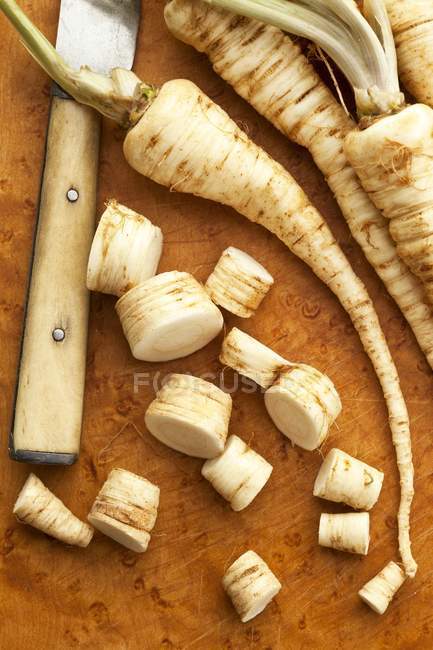 Close up of  Parsley roots — Stock Photo