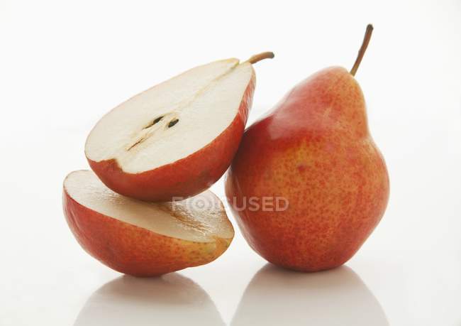 Fresh red pears — Stock Photo
