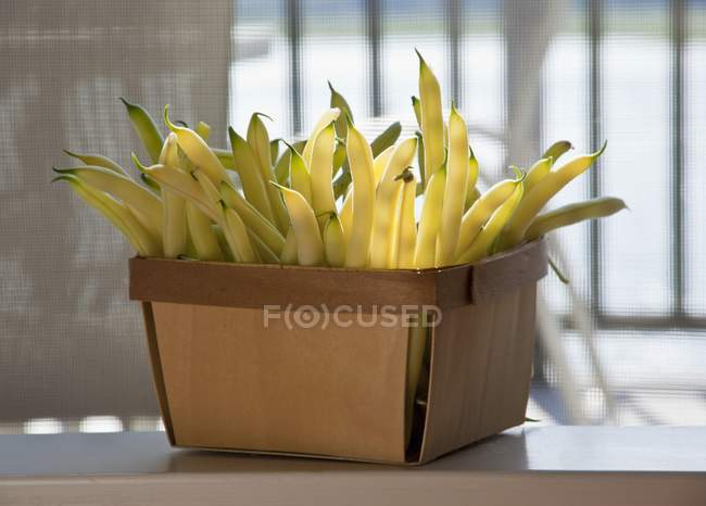 Haricots à cordes jaunes — Photo de stock