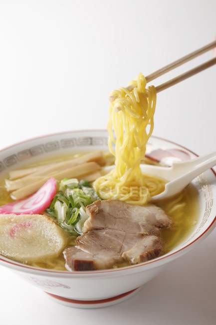 Sopa de macarrão Ramen — Fotografia de Stock