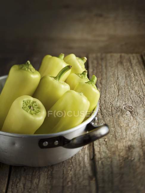Yellow pointed peppers — Stock Photo