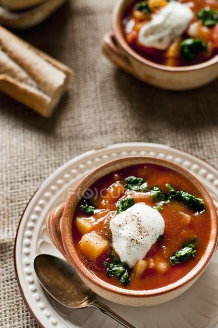 Hungarian goulash soup — Stock Photo