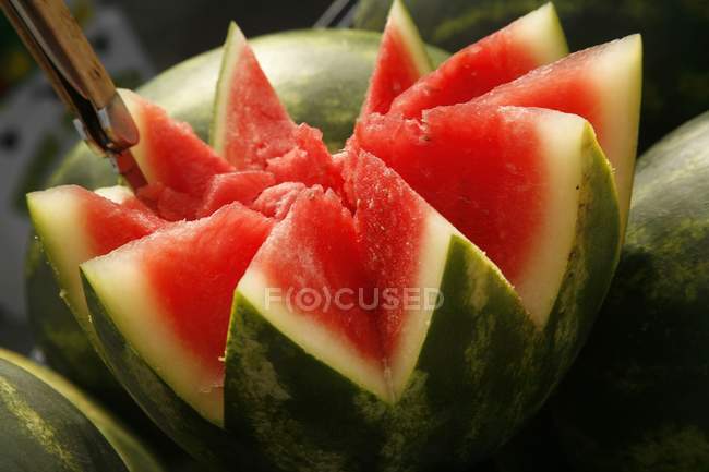 Wassermelone in Sternform geschnitten — Stockfoto