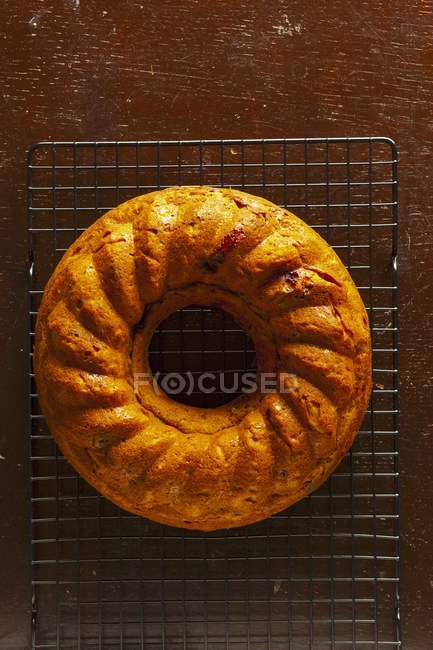 Cake with dried fruits — Stock Photo