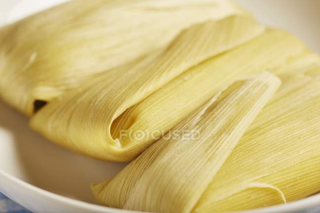 Stuffed corn leaves — Stock Photo