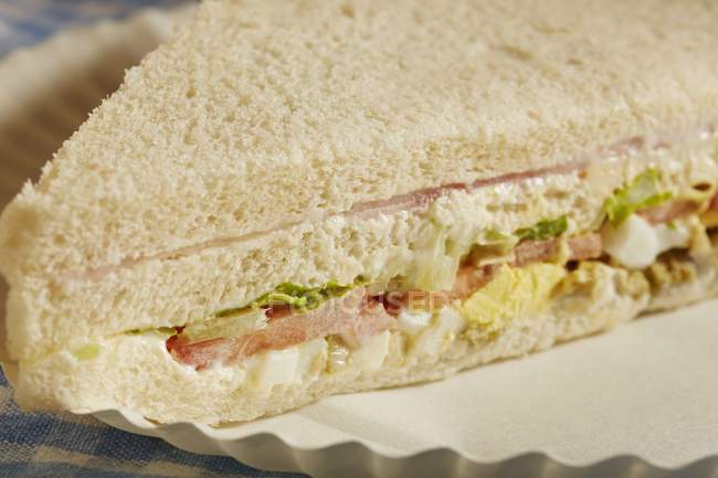 Olympico sandwich mit schinken — Stockfoto