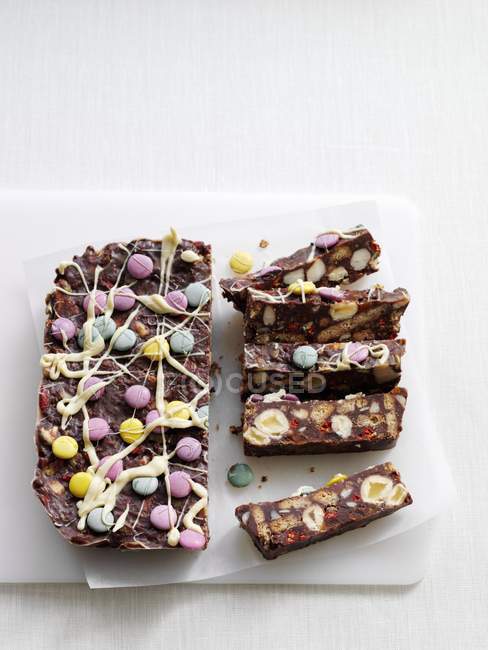 Schokoladen-Kühlschrankkuchen — Stockfoto