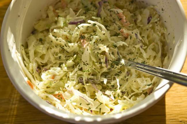 A bowl of coleslaw — Stock Photo