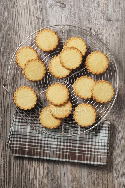 Round butter biscuits — Stock Photo