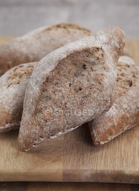 Fresh baked Rye rolls — Stock Photo