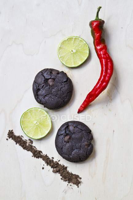 Vegan chilli biscuits — Stock Photo