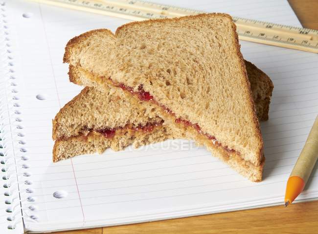 Peanut butter and jam — Stock Photo