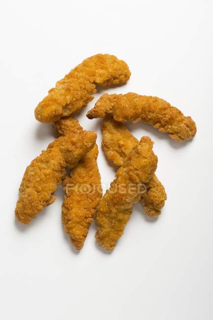 Crispy chicken goujons — Stock Photo