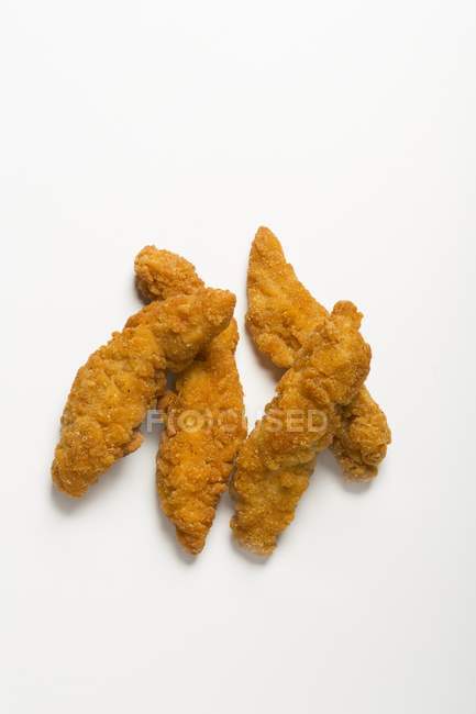 Crispy chicken goujons — Stock Photo