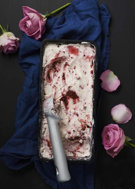 Crème glacée aux baies maison — Photo de stock