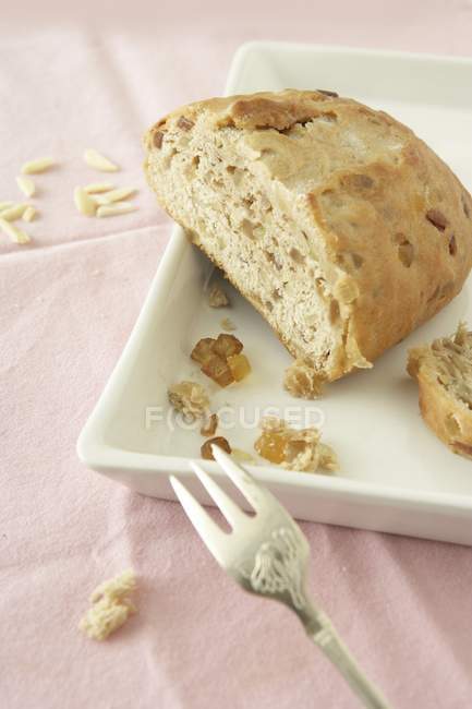 Diabetic stollen with almonds — Stock Photo