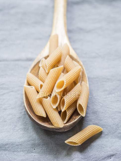 Wholemeal penne pasta — Stock Photo