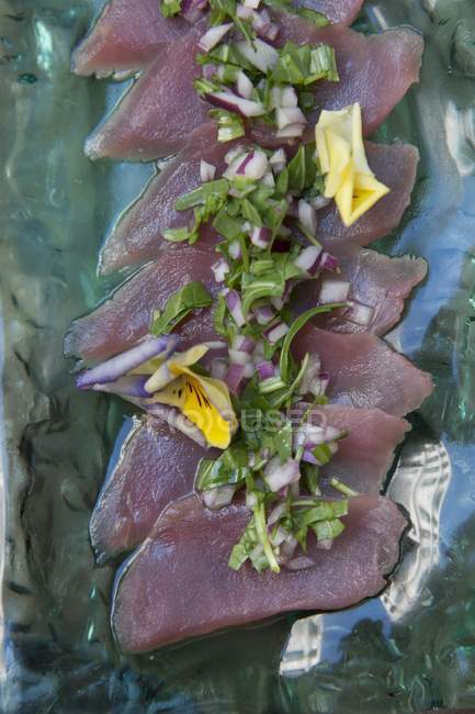 Insalata di pesce tonno — Foto stock