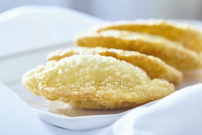 Pastel de queijo fried pastry — Stock Photo