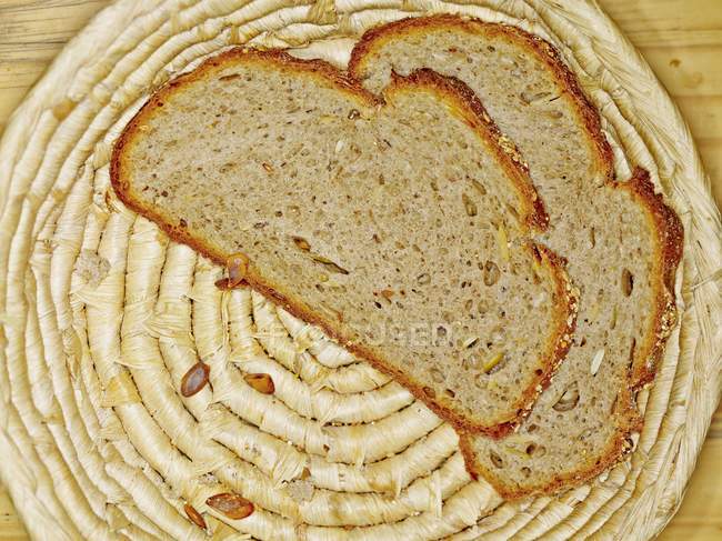 Кусочки тыквенного хлеба — стоковое фото