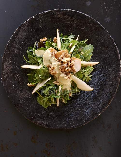 Salade automnale aux poires — Photo de stock