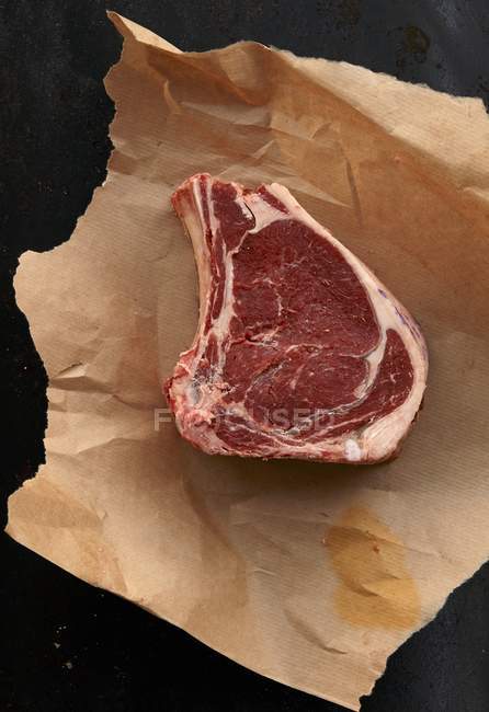 Raw prime rib steak — Stock Photo