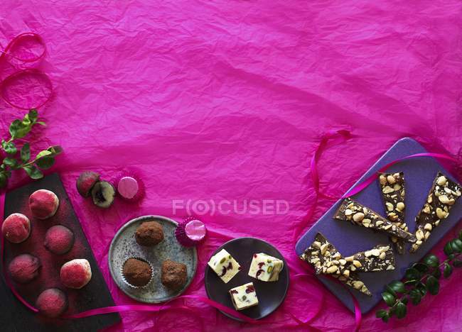 Chocolates caseiros de Natal — Fotografia de Stock