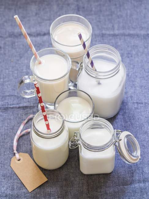Organic non dairy milks — Stock Photo
