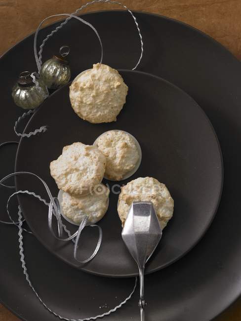 Macarons à la noix de coco blanche — Photo de stock