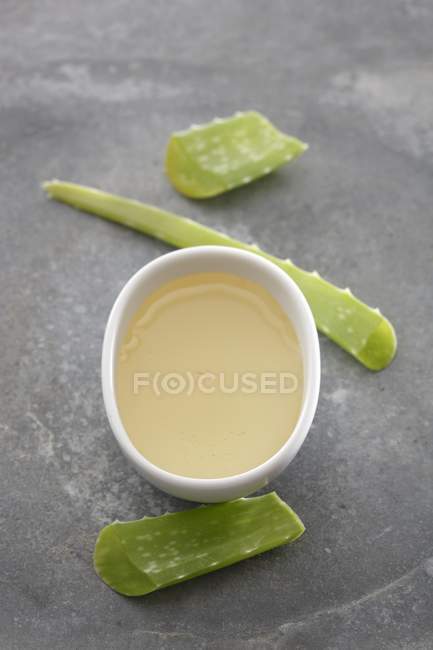 Closeup view of agave syrup and pieces — Stock Photo