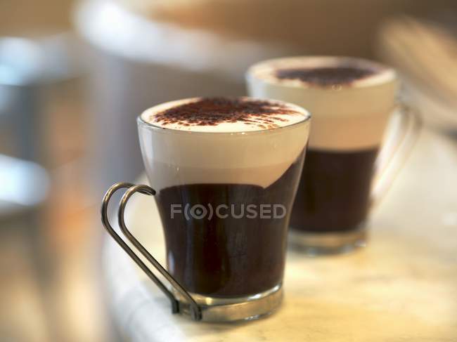 Bebida quente feita de café expresso — Fotografia de Stock