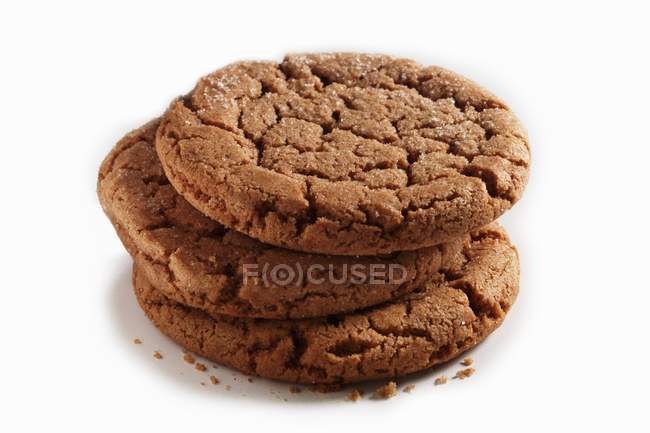 Baked Molasses cookies — Stock Photo