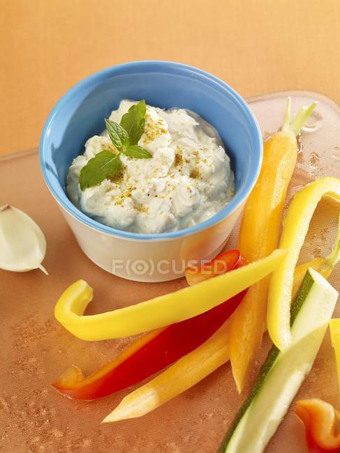 Pineapple curry dip — Stock Photo
