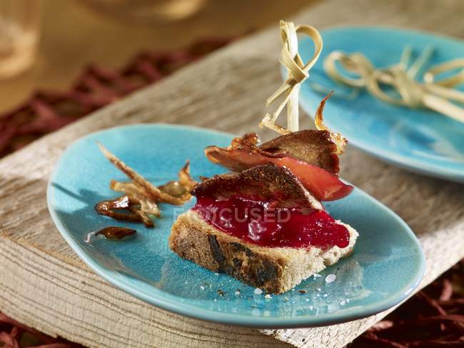 Brochettes de foie de lapin — Photo de stock