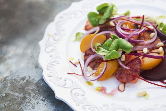 Salade d'orange sanguine — Photo de stock