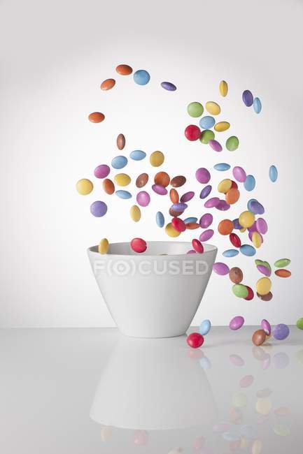Colourful chocolate beans — Stock Photo