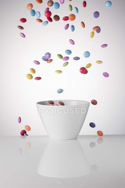 Colourful chocolate beans — Stock Photo