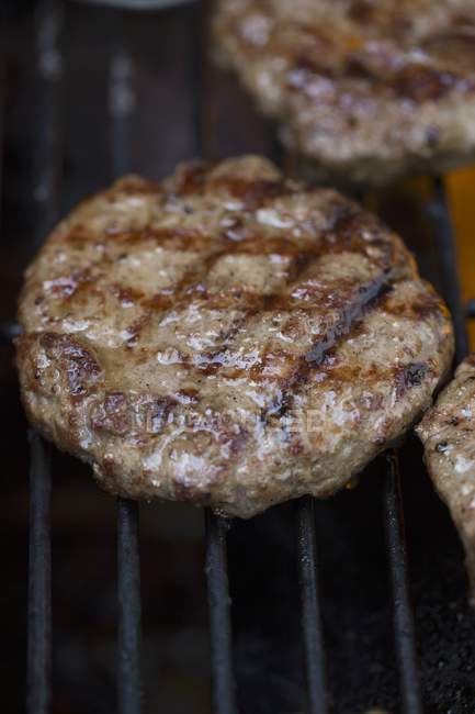 Grilled ham burgers — Stock Photo