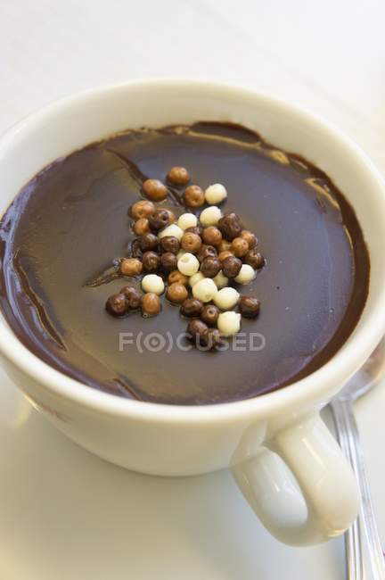 Italian hot chocolate — Stock Photo