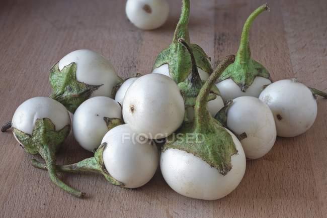 Aubergines thaïlandaises blanches — Photo de stock