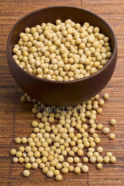 Dried soya beans — Stock Photo
