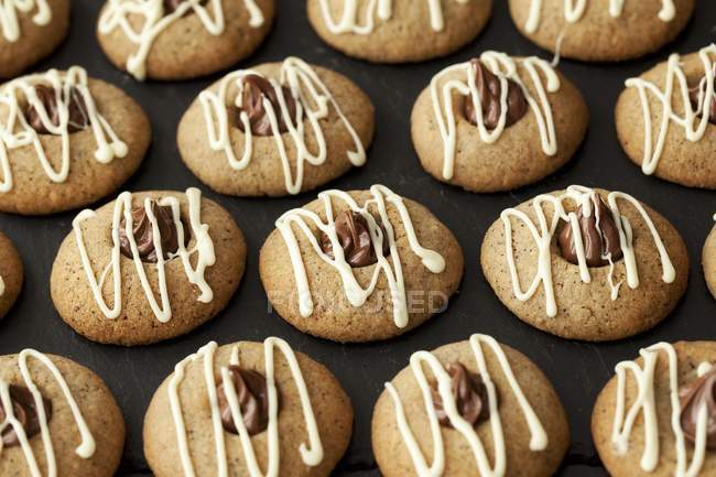Biscoitos de café expresso e avelã — Fotografia de Stock
