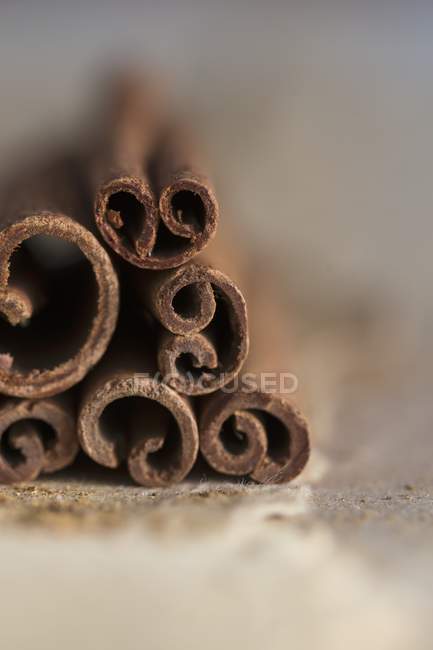 Bastoncini di cannella crudi — Foto stock
