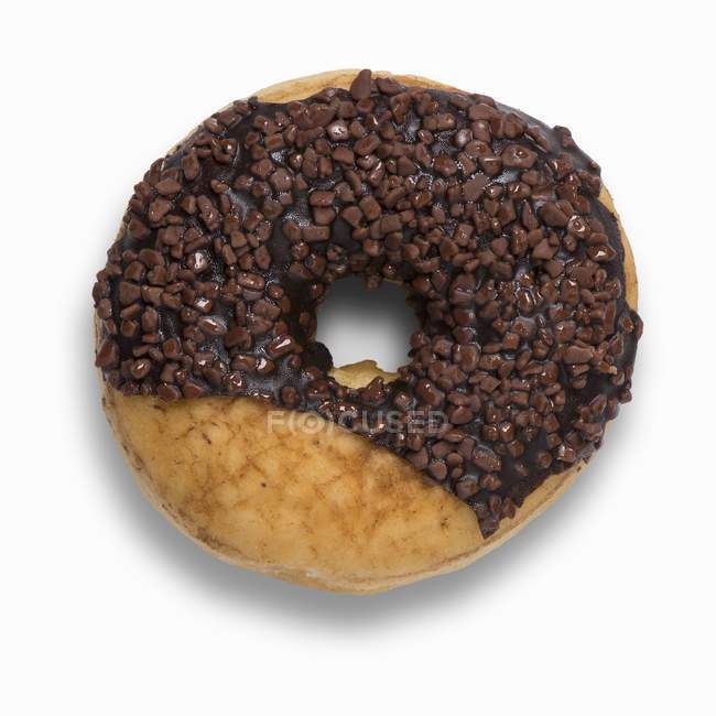 Nutella doughnut with glaze — Stock Photo