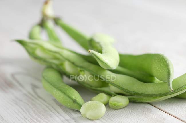 Fresh fava beans — Stock Photo