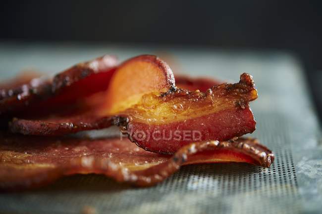Rashers frits de bacon — Photo de stock